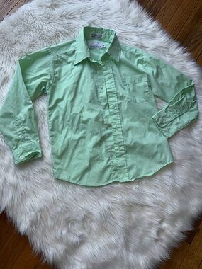 Van Heusen Light Green Boys' Button-Down Dress Shirt